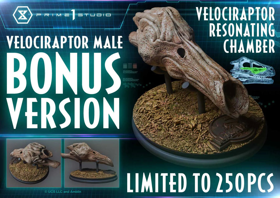 Velociraptor Male (Bonus Version) Jurassic Park III (Film) – Prime1Studio – ActionFigure Brasil