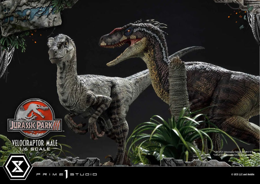 Velociraptor Male (Bonus Version) Jurassic Park III (Film) – Prime1Studio – ActionFigure Brasil