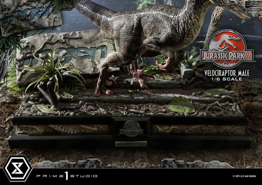 Velociraptor Male (Bonus Version) Jurassic Park III (Film) – Prime1Studio – ActionFigure Brasil