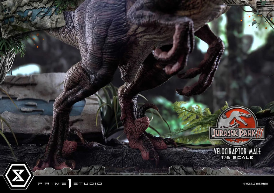 Velociraptor Male (Bonus Version) Jurassic Park III (Film) – Prime1Studio – ActionFigure Brasil