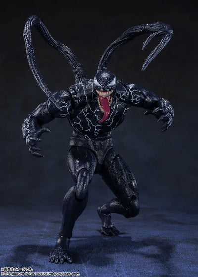 Venom: Let There Be Carnage - Venom - S.H.Figuarts (Bandai Spirits)ㅤ – Bandai Spirits – ActionFigureBrasil — ângulo diferente