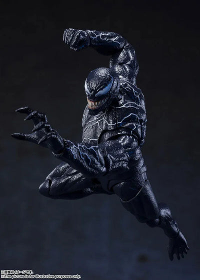 Venom: Let There Be Carnage - Venom - S.H.Figuarts (Bandai Spirits)ㅤ – Bandai Spirits – ActionFigureBrasil — ângulo diferente