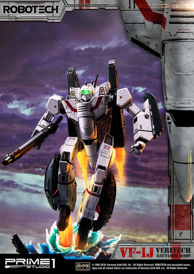 VF-1J Officer's Veritech (Battloid Mode Edition) Robotec Saga – Prime1Studio – ActionFigure Brasil