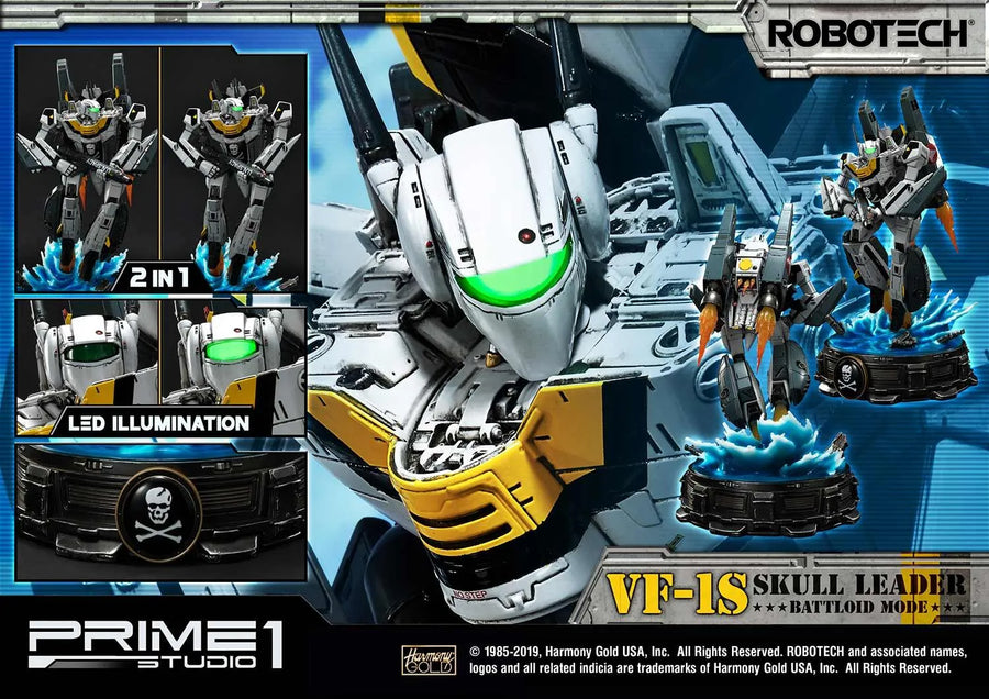 VF-1S Skull Leader (Battloid Mode Edition) Robotec Saga – Prime1Studio – ActionFigure Brasil