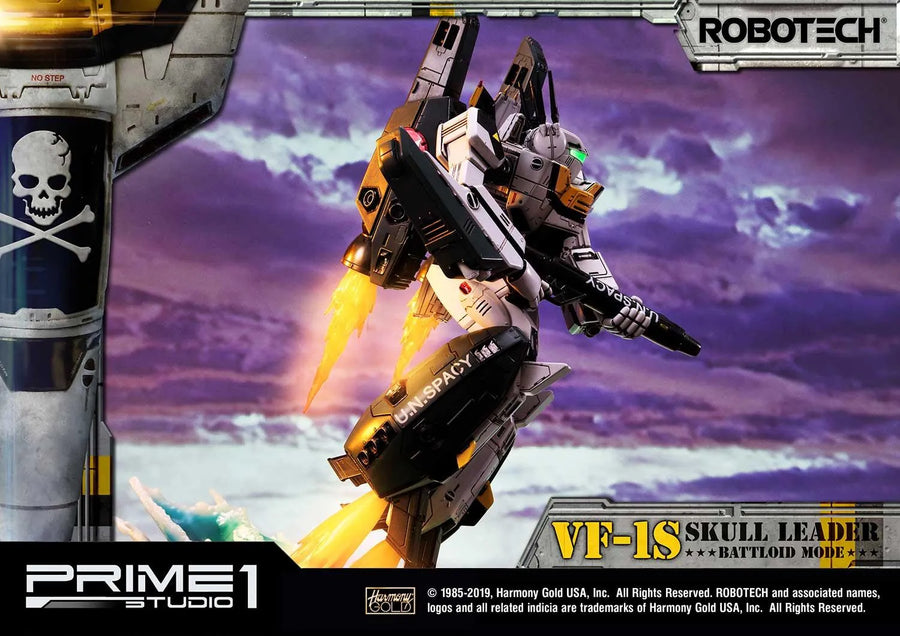 VF-1S Skull Leader (Battloid Mode Edition) Robotec Saga – Prime1Studio – ActionFigure Brasil
