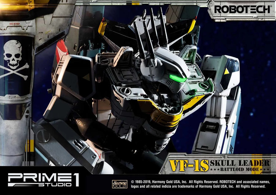 VF-1S Skull Leader (Battloid Mode Edition) Robotec Saga – Prime1Studio – ActionFigure Brasil