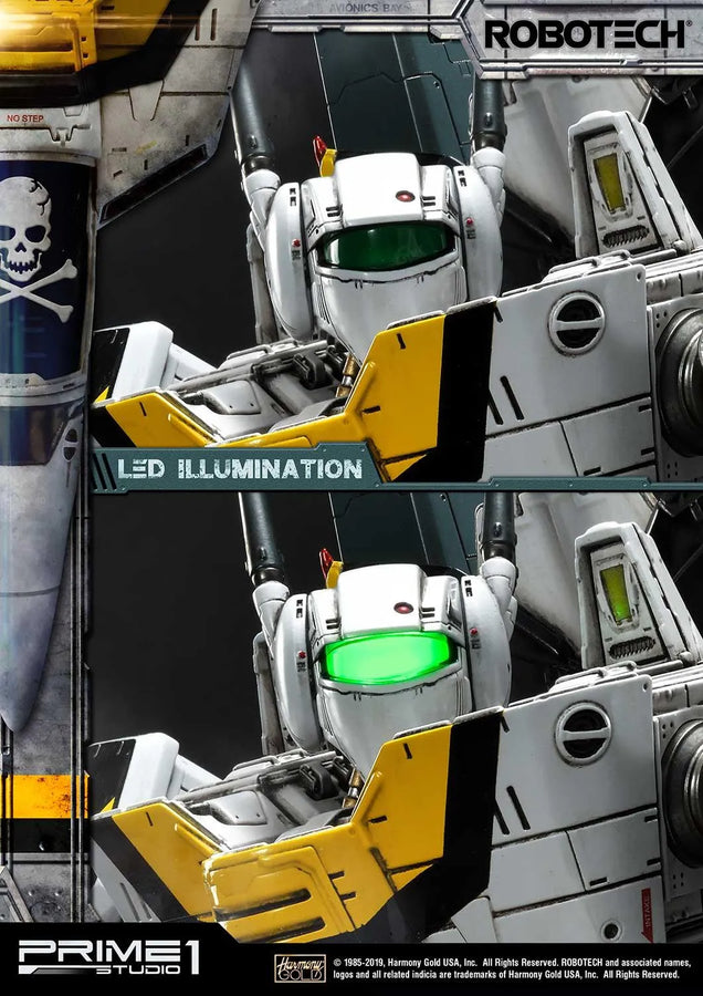 VF-1S Skull Leader (Battloid Mode Edition) Robotec Saga – Prime1Studio – ActionFigure Brasil