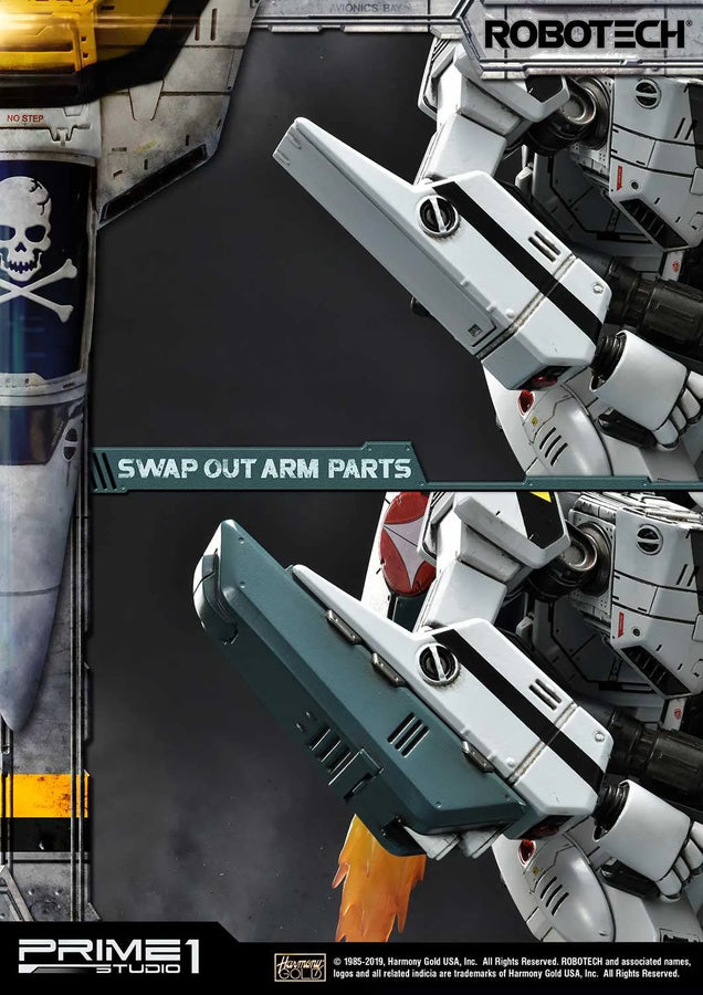 VF-1S Skull Leader (Battloid Mode Edition) Robotec Saga – Prime1Studio – ActionFigure Brasil