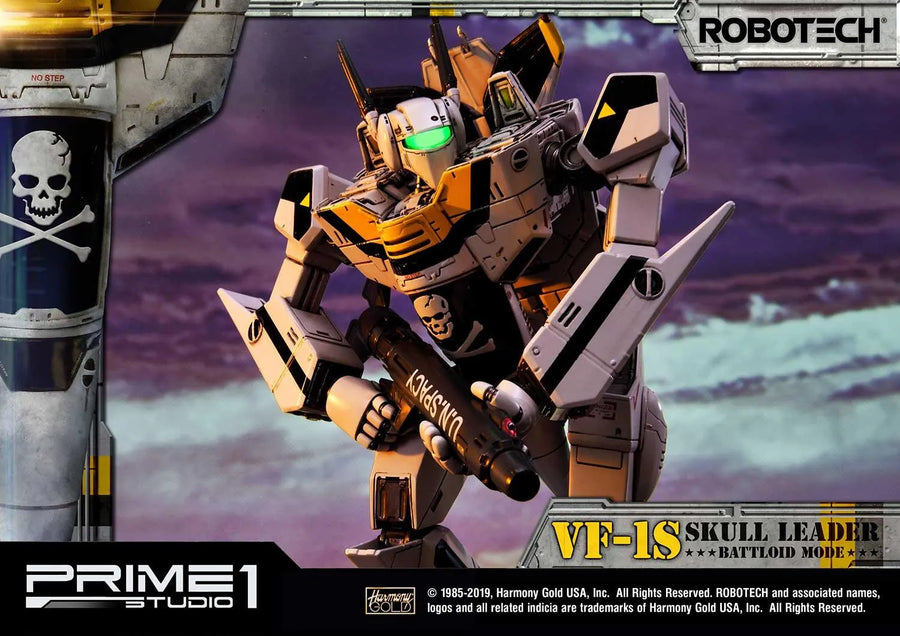VF-1S Skull Leader (Battloid Mode Edition) Robotec Saga – Prime1Studio – ActionFigure Brasil