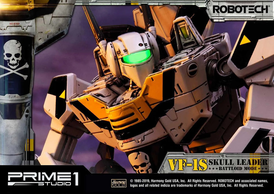 VF-1S Skull Leader (Battloid Mode Edition) Robotec Saga – Prime1Studio – ActionFigure Brasil