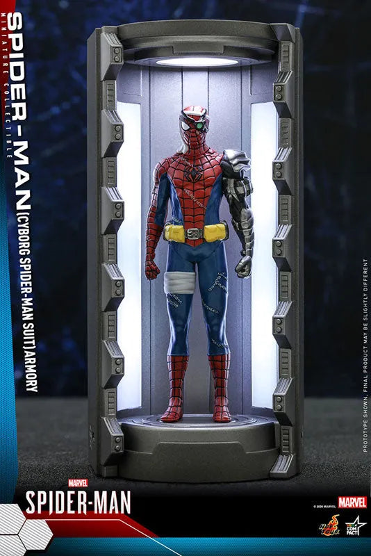 Video Game Masterpiece COMPACT Spider-Man (Cyborg Spider-Man Suit / Suit's Hanger)ㅤ – Hot Toys – ActionFigureBrasil