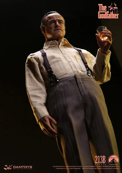 Vito Corleone (Golden Years Version) – Damtoys – ActionFigure Brasil — com base expositora