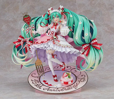 Vocaloid - Hatsune Miku - 1/7 - 15th Anniversary Ver. (Good Smile Company)ㅤ – Good Smile Company – ActionFigureBrasil — ângulo diferente