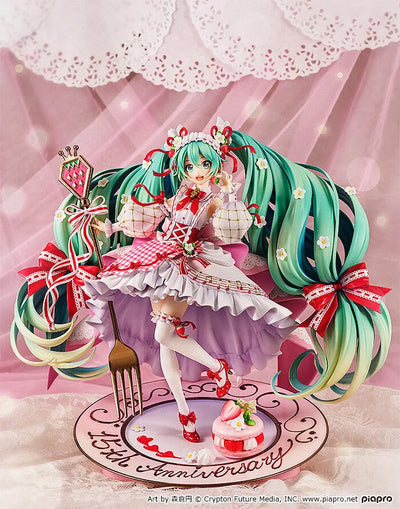 Vocaloid - Hatsune Miku - 1/7 - 15th Anniversary Ver. (Good Smile Company)ㅤ – Good Smile Company – ActionFigureBrasil — com base expositora