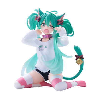 Vocaloid - Hatsune Miku - Desktop Cute - Nekomimi T-Shirt ver. (Taito)ㅤ – Taito – ActionFigure Brasil