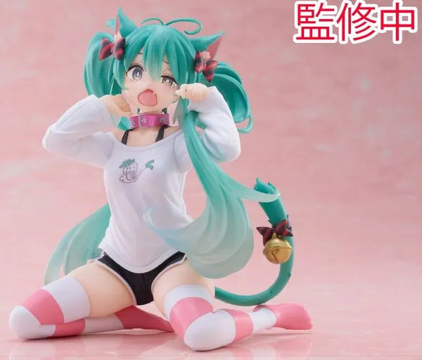 Vocaloid - Hatsune Miku - Desktop Cute - Nekomimi T-Shirt ver. (Taito)ㅤ – Taito – ActionFigure Brasil