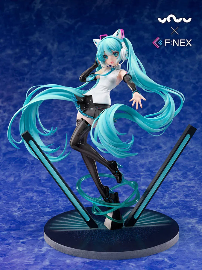 Vocaloid - Hatsune Miku - F:Nex - 1/7 - Nekomimi Headphone Ver. (FuRyu) [Shop Exclusive]ㅤ – FuRyu – ActionFigure Brasil
