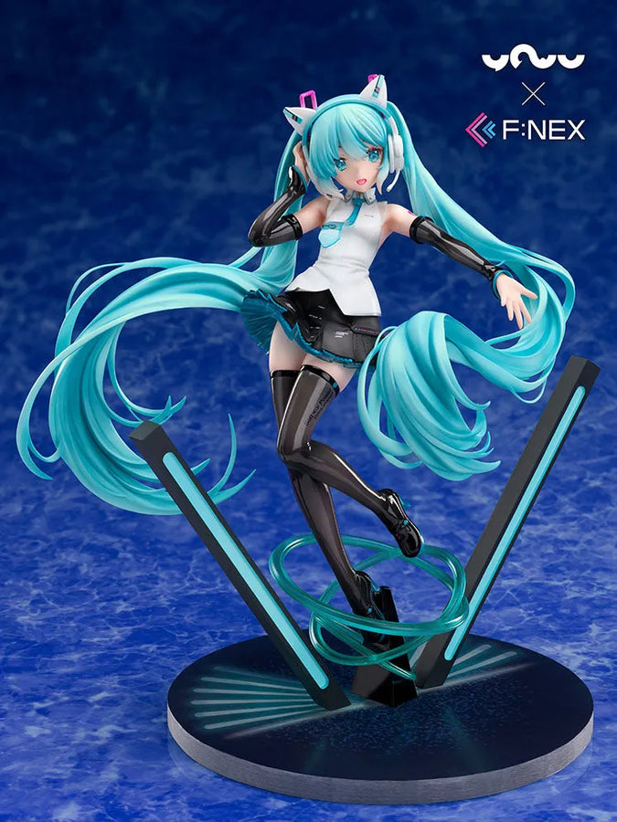 Vocaloid - Hatsune Miku - F:Nex - 1/7 - Nekomimi Headphone Ver. (FuRyu) [Shop Exclusive]ㅤ – FuRyu – ActionFigure Brasil