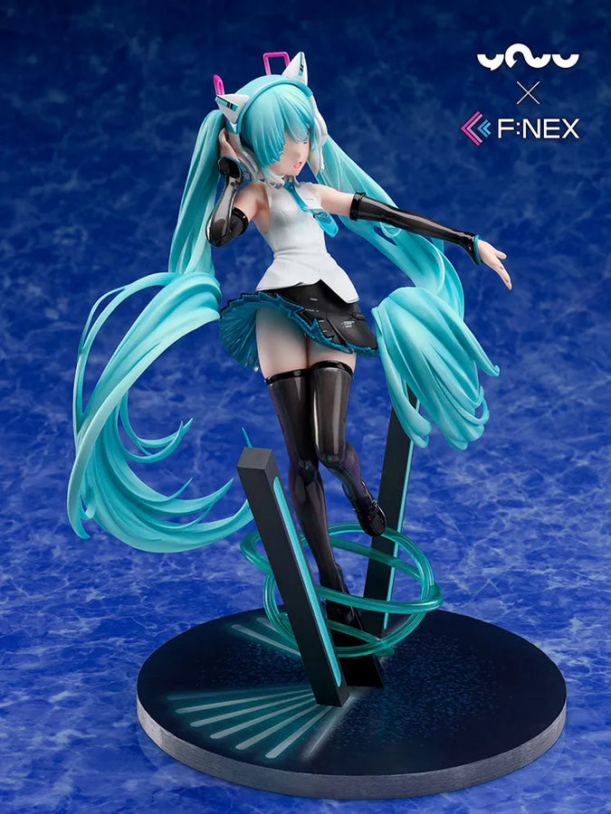 Vocaloid - Hatsune Miku - F:Nex - 1/7 - Nekomimi Headphone Ver. (FuRyu) [Shop Exclusive]ㅤ – FuRyu – ActionFigure Brasil