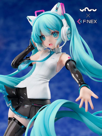 Vocaloid - Hatsune Miku - F:Nex - 1/7 - Nekomimi Headphone Ver. (FuRyu) [Shop Exclusive]ㅤ – FuRyu – ActionFigure Brasil — detalhe do produto