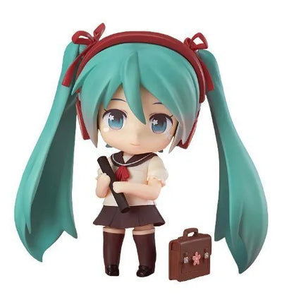Vocaloid - Hatsune Miku - Good Smile Kuji - Good Smile Kuji "Hatsune Miku 2014 Spring Ver." - Nendoroid #381a - School Uniform ver.ㅤ – Good Smile Company – ActionFigure Brasil