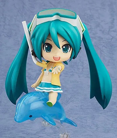Vocaloid - Hatsune Miku - HappyKuji - HappyKuji Hatsune Miku 2013 Summer ver. - Nendoroid #339a - Family Mart 2013 ver. - Swimsuit ver.ㅤ – Good Smile Company – ActionFigure Brasil — embalagem