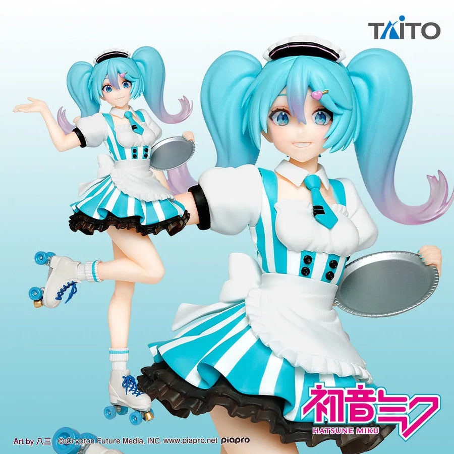 Vocaloid - Hatsune Miku - Hatsune Miku Figure Costumes - Cafe Maid Ver. (Taito)ㅤ – Taito – ActionFigure Brasil