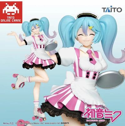 Vocaloid - Hatsune Miku - Hatsune Miku Figure Costumes - Cafe Maid ver., Taito Online Crane Limited (Taito)ㅤ – Taito – ActionFigure Brasil