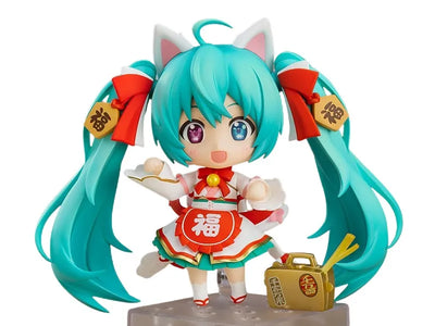 Vocaloid - Hatsune Miku - Hatsune Miku x Maneki Neko - Nendoroid #1777 - Maneki Miku Ver. - 2025 Re-release (Good Smile Company) [Shop Exclusive]ㅤ – Good Smile Company – ActionFigure Brasil