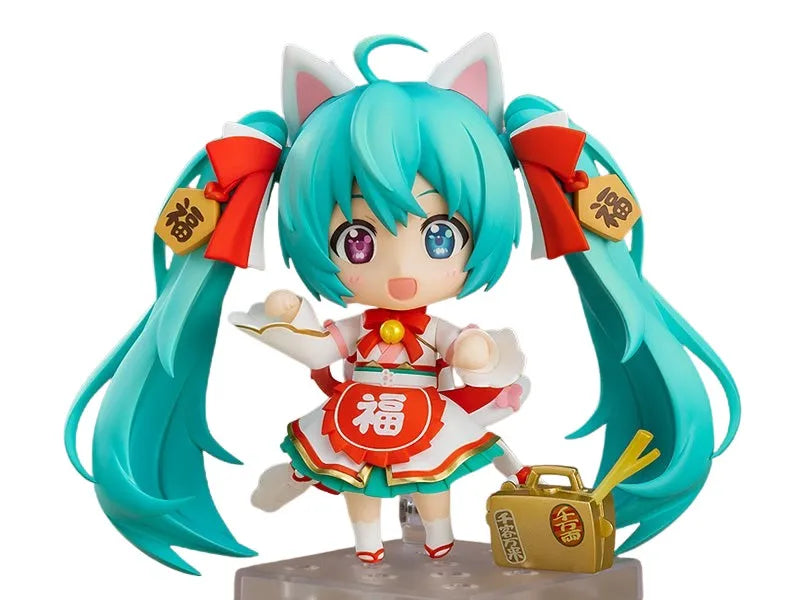 Vocaloid - Hatsune Miku - Hatsune Miku x Maneki Neko - Nendoroid #1777 - Maneki Miku Ver. - 2025 Re-release (Good Smile Company) [Shop Exclusive]ㅤ – Good Smile Company – ActionFigure Brasil