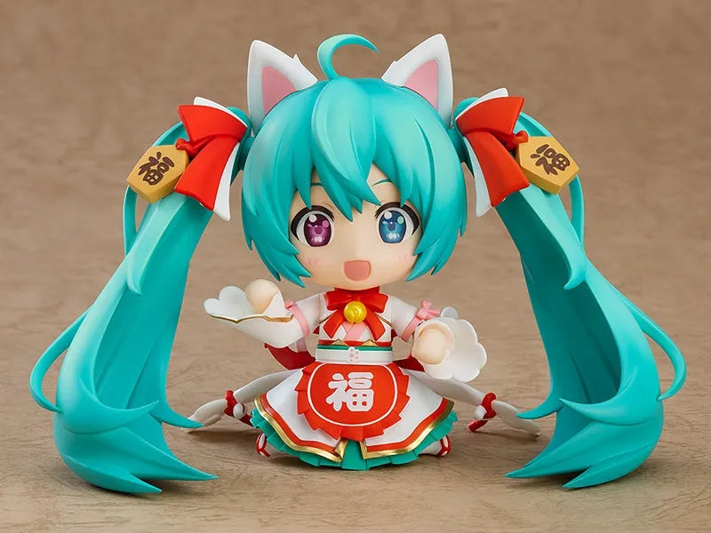 Vocaloid - Hatsune Miku - Hatsune Miku x Maneki Neko - Nendoroid #1777 - Maneki Miku Ver. - 2025 Re-release (Good Smile Company) [Shop Exclusive]ㅤ – Good Smile Company – ActionFigure Brasil