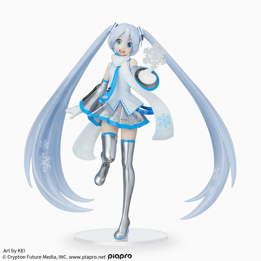 Vocaloid - Hatsune Miku - Luminasta - Snow Miku Skytown Ver. (SEGA)ㅤ – Sega – ActionFigure Brasil