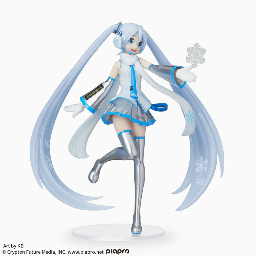 Vocaloid - Hatsune Miku - Luminasta - Snow Miku Skytown Ver. (SEGA)ㅤ – Sega – ActionFigure Brasil