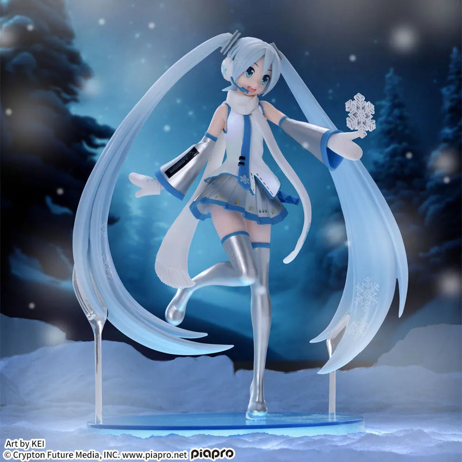 Vocaloid - Hatsune Miku - Luminasta - Snow Miku Skytown Ver. (SEGA)ㅤ – Sega – ActionFigure Brasil