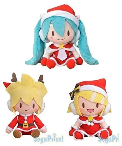 Vocaloid - Hatsune Miku - Mega Jumbo Christmas Plush Set - Kagamine Rin - Kagamine Lenㅤ – Sega – ActionFigure Brasil