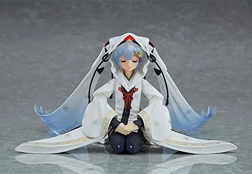 Vocaloid - Hatsune Miku - Rabbit Yukine - Figma EX-045 - Snow 2018, Crane Priestess Ver.ㅤ – Max Factory – ActionFigure Brasil