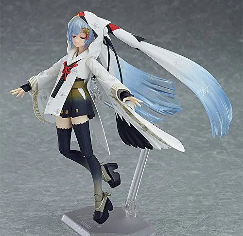 Vocaloid - Hatsune Miku - Rabbit Yukine - Figma EX-045 - Snow 2018, Crane Priestess Ver.ㅤ – Max Factory – ActionFigure Brasil