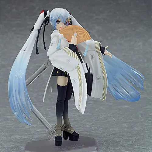 Vocaloid - Hatsune Miku - Rabbit Yukine - Figma EX-045 - Snow 2018, Crane Priestess Ver.ㅤ – Max Factory – ActionFigure Brasil