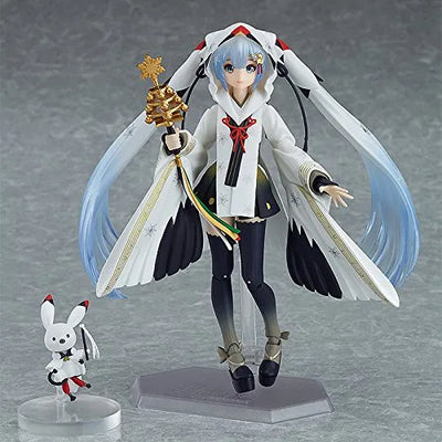 Vocaloid - Hatsune Miku - Rabbit Yukine - Figma EX-045 - Snow 2018, Crane Priestess Ver.ㅤ – Max Factory – ActionFigureBrasil — ambientada