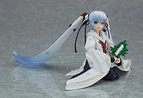 Vocaloid - Hatsune Miku - Rabbit Yukine - Figma EX-045 - Snow 2018, Crane Priestess Ver.ㅤ – Max Factory – ActionFigure Brasil