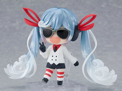 Vocaloid - Hatsune Miku - Rabbit Yukine - Nendoroid #1800 - Snow, Grand Voyage Ver. (Good Smile Company)ㅤ – Good Smile Company – ActionFigure Brasil — com base expositora