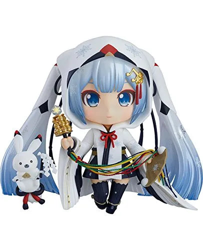 Vocaloid - Hatsune Miku - Rabbit Yukine - Nendoroid #850 - Snow 2018, Crane Priestess Ver.ㅤ – Good Smile Company – ActionFigure Brasil