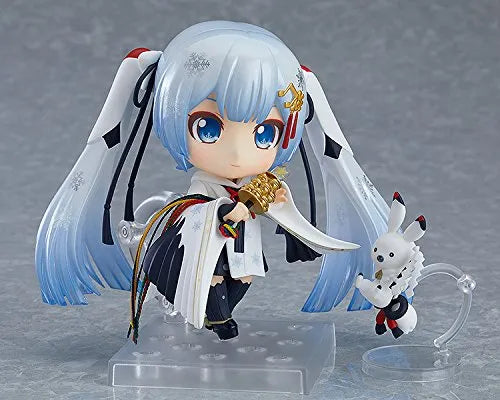 Vocaloid - Hatsune Miku - Rabbit Yukine - Nendoroid #850 - Snow 2018, Crane Priestess Ver.ㅤ – Good Smile Company – ActionFigure Brasil