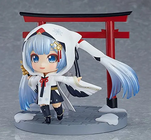 Vocaloid - Hatsune Miku - Rabbit Yukine - Nendoroid #850 - Snow 2018, Crane Priestess Ver.ㅤ – Good Smile Company – ActionFigure Brasil