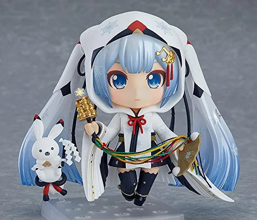 Vocaloid - Hatsune Miku - Rabbit Yukine - Nendoroid #850 - Snow 2018, Crane Priestess Ver.ㅤ – Good Smile Company – ActionFigure Brasil