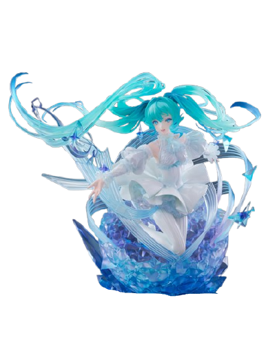 Vocaloid - Hatsune Miku - Shibuya Scramble Figure - 1/7 - Crystal Dress Ver. (CyberZ, eStream, Oriental Forest)ㅤ – CyberZ as ManufacturereStream as DistributorOriental Forest – ActionFigure Brasil