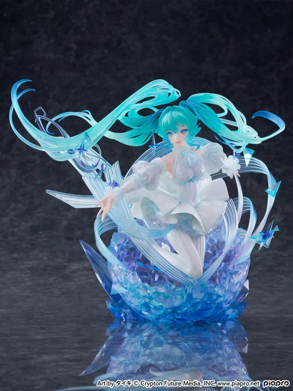 Vocaloid - Hatsune Miku - Shibuya Scramble Figure - 1/7 - Crystal Dress Ver. (CyberZ, eStream, Oriental Forest)ㅤ – CyberZ as ManufacturereStream as DistributorOriental Forest – ActionFigure Brasil