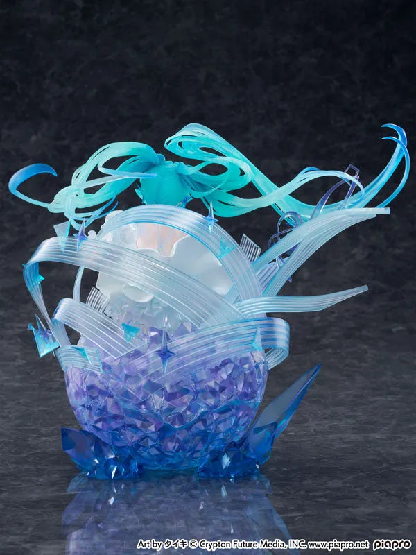 Vocaloid - Hatsune Miku - Shibuya Scramble Figure - 1/7 - Crystal Dress Ver. (CyberZ, eStream, Oriental Forest)ㅤ – CyberZ as ManufacturereStream as DistributorOriental Forest – ActionFigure Brasil