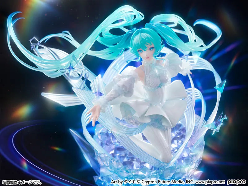 Vocaloid - Hatsune Miku - Shibuya Scramble Figure - 1/7 - Crystal Dress Ver. (CyberZ, eStream, Oriental Forest)ㅤ – CyberZ as ManufacturereStream as DistributorOriental Forest – ActionFigure Brasil