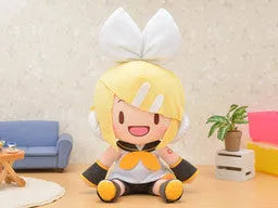Vocaloid - Kagamine Rin - Mega Jumbo Fuwa Fuwa Nuigurumi (SEGA)ㅤ – SEGA – ActionFigureBrasil — ângulo diferente